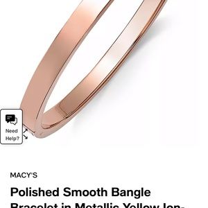 Brand new polished smooth bangle bracelet for men